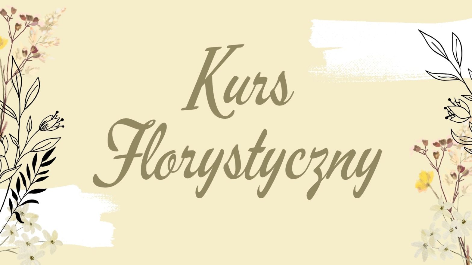 Plakat konkursu florystycznego