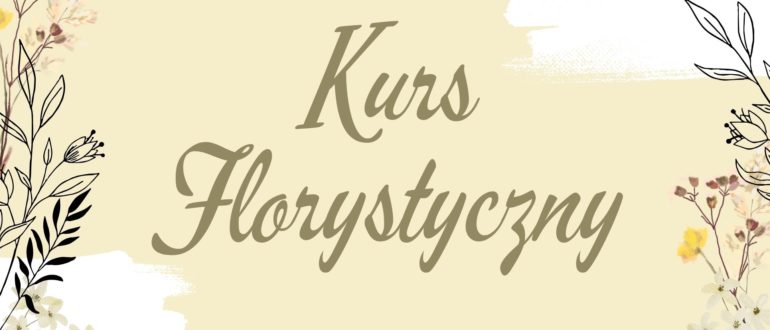 Plakat konkursu florystycznego